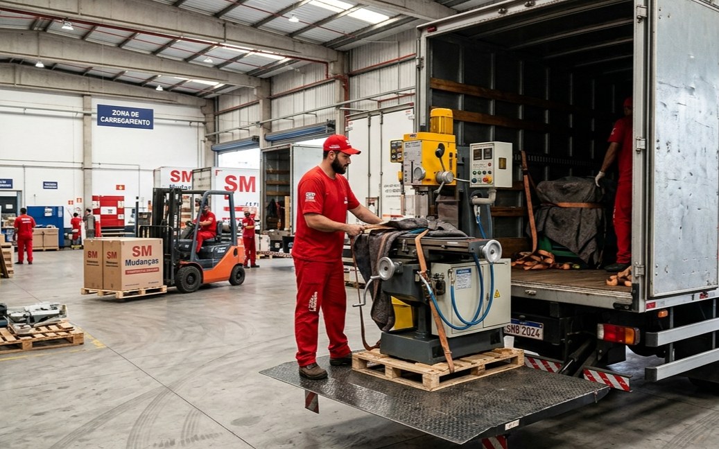 Transporte de Máquinas - SM Mudanças